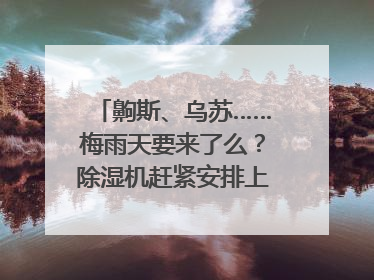 齁斯、乌苏……梅雨天要来了么？除湿机赶紧安排上｜申评测