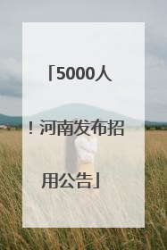 5000人！河南发布招用公告