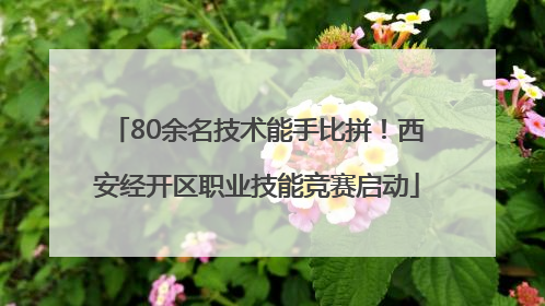 80余名技术能手比拼！西安经开区职业技能竞赛启动