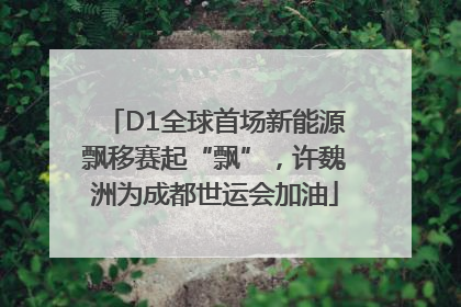 D1全球首场新能源飘移赛起“飘”，许魏洲为成都世运会加油